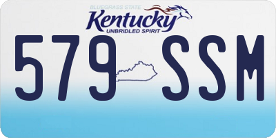 KY license plate 579SSM