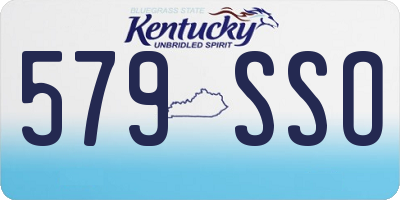 KY license plate 579SSO
