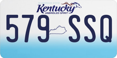 KY license plate 579SSQ