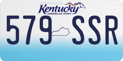 KY license plate 579SSR