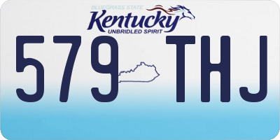 KY license plate 579THJ