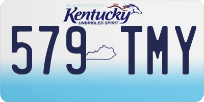 KY license plate 579TMY