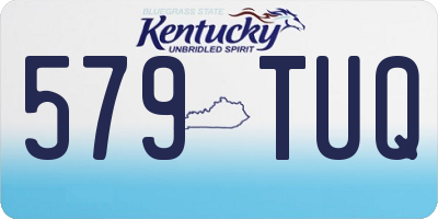 KY license plate 579TUQ