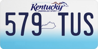 KY license plate 579TUS