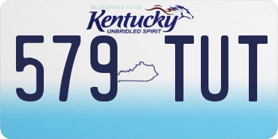 KY license plate 579TUT
