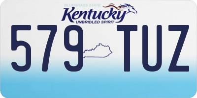 KY license plate 579TUZ