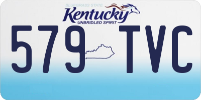 KY license plate 579TVC