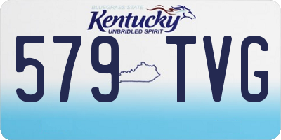 KY license plate 579TVG
