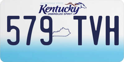 KY license plate 579TVH