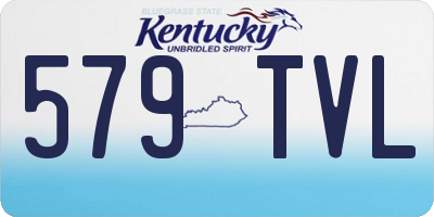 KY license plate 579TVL