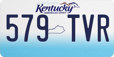 KY license plate 579TVR