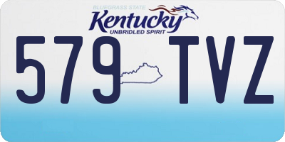 KY license plate 579TVZ
