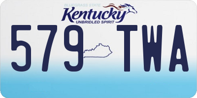 KY license plate 579TWA