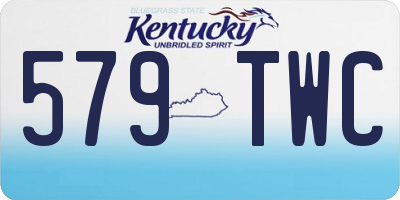 KY license plate 579TWC