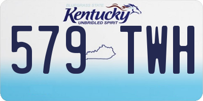 KY license plate 579TWH