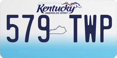 KY license plate 579TWP
