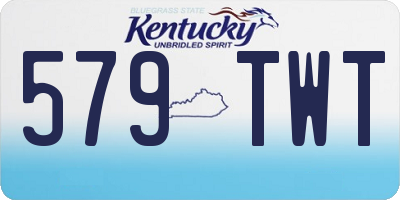 KY license plate 579TWT
