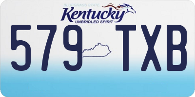 KY license plate 579TXB