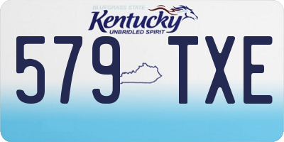 KY license plate 579TXE