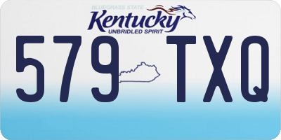 KY license plate 579TXQ