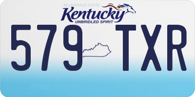 KY license plate 579TXR
