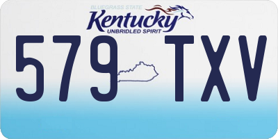 KY license plate 579TXV