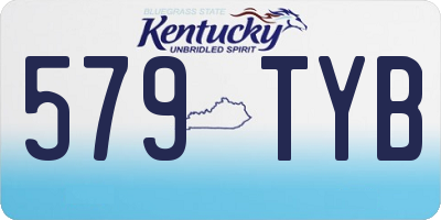 KY license plate 579TYB