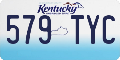KY license plate 579TYC