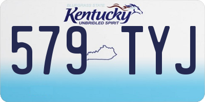 KY license plate 579TYJ