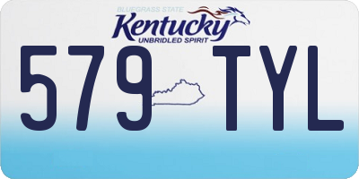 KY license plate 579TYL