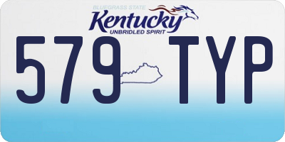 KY license plate 579TYP