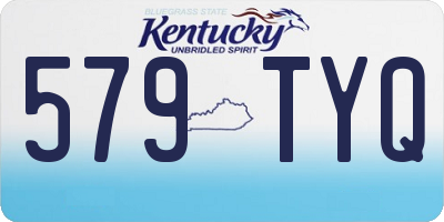 KY license plate 579TYQ