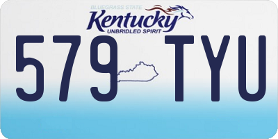 KY license plate 579TYU