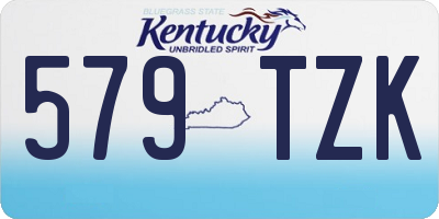 KY license plate 579TZK