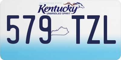 KY license plate 579TZL