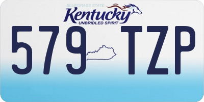 KY license plate 579TZP