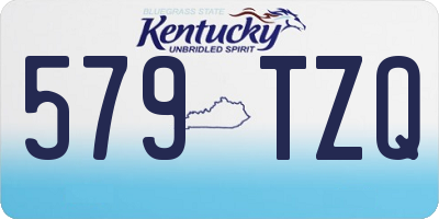 KY license plate 579TZQ