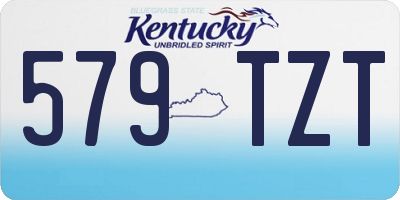 KY license plate 579TZT