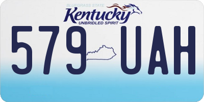 KY license plate 579UAH