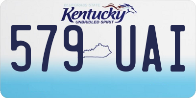 KY license plate 579UAI