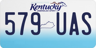 KY license plate 579UAS