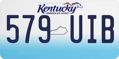 KY license plate 579UIB