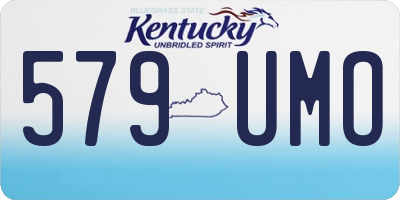 KY license plate 579UMO