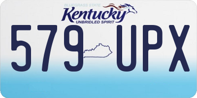 KY license plate 579UPX
