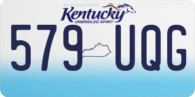 KY license plate 579UQG