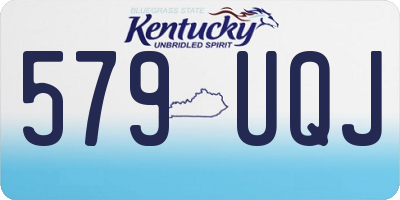 KY license plate 579UQJ