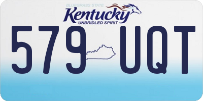 KY license plate 579UQT