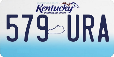 KY license plate 579URA
