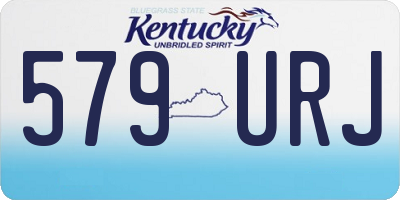 KY license plate 579URJ