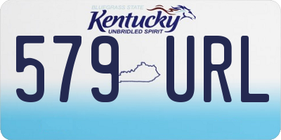 KY license plate 579URL